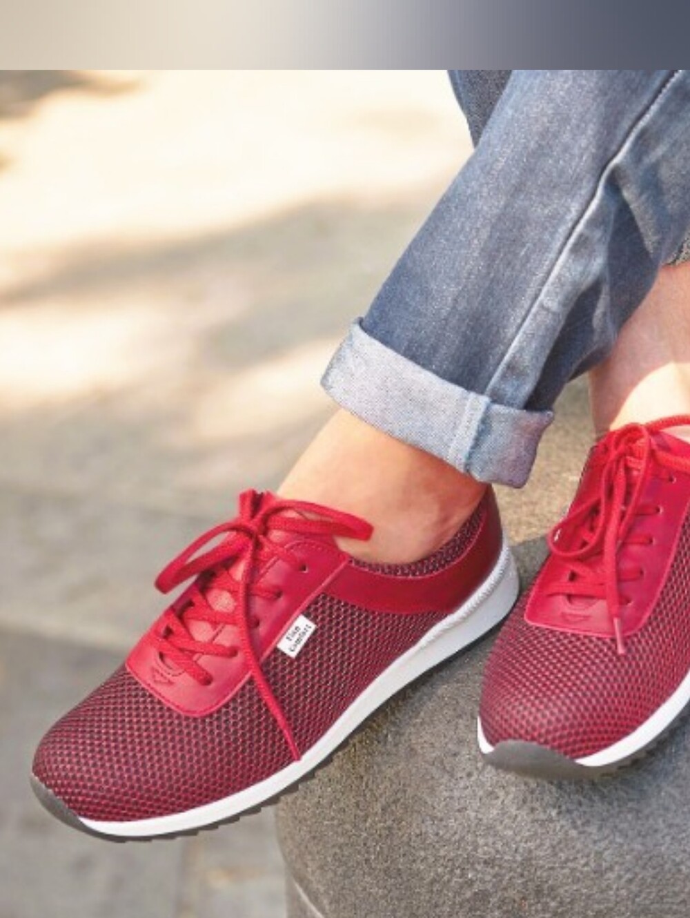 Finn Comfort Cerritos Pomodore Red Black Sneakers - Size 6.5